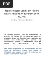 Representações Sociais Em História