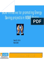 SIDBI Initiative For Promoting Energy Saving Projects in MSME Sector