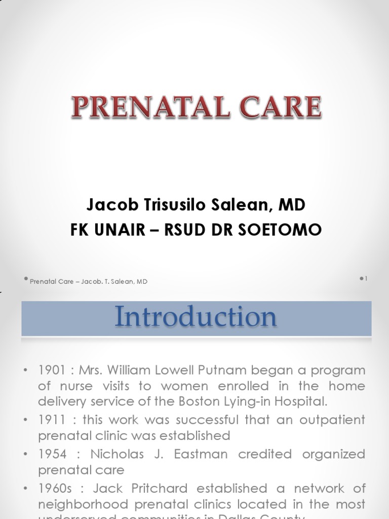 Prenatal Care | PDF | Pregnancy | Prenatal Development