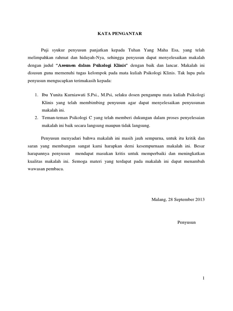 Contoh Saran Makalah Psikologi Bank Soal Pendidikan