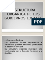 Estructura Organica de Los Gob Locales