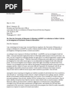 Leigh Turner Letter AAHRPP CEO Elyse I. Summers May 14 2014