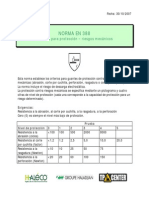 NORM - EN 388 - Es