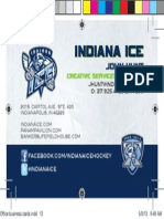 2013-2014 Indiana Ice Business Card