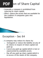 Reduction of Share Capital
