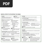 Steps To Studying The Bible