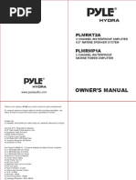 Owner'S Manual: Plmrkt2A Plmrmp1A