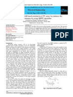 PSIM and MATLAB Based Simulation of PV Array For Enhance The Performance by Using MPPT Algorithm