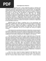 India Afghanistan Relations