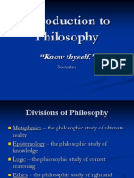 Introduction To Philosophy: "Know Thyself."