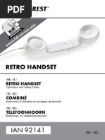 Retro Handset Combiné Telefoonhoorn