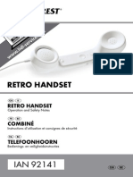 Retro Handset Combiné Telefoonhoorn
