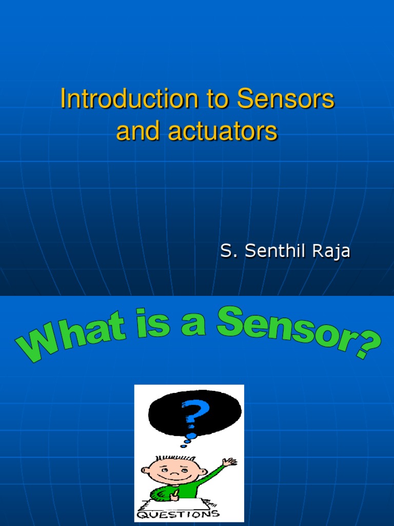 Introduction to Sensors and Actuators | PDF | Sensor | Electrical ...