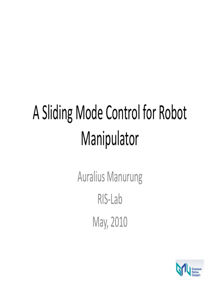 Sliding Mode Control for Robot Manipulators | PDF