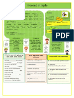 Present Simple Tense Guide for Verbs Walking and Regular Verbs