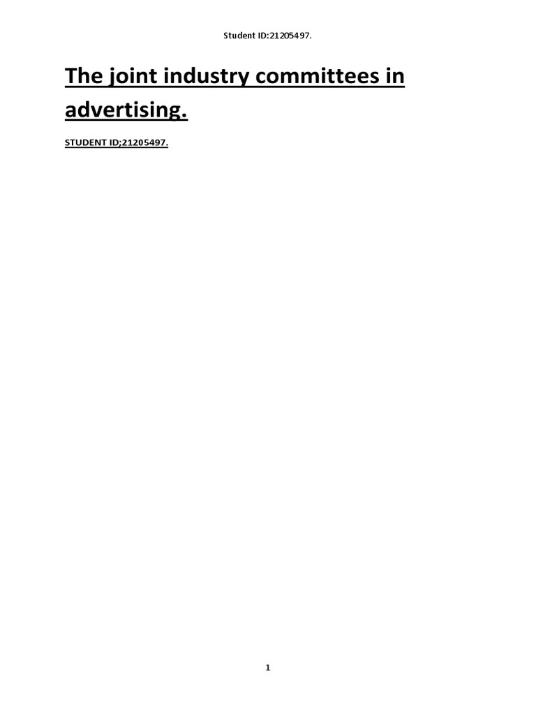 Advertising Industry Committees Guide | PDF | Audience Measurement ...