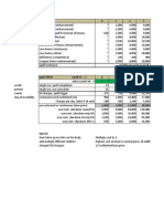 Pathfinder - Magic Item Cost Spreadsheet