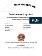 Performance Appraisal: in Partial Fulfillment of The Requirements For The Degree of Bachelor of Business Administration
