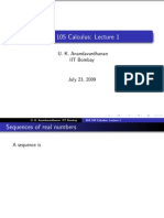 MA 105 Calculus: Lecture 1: U. K. Anandavardhanan IIT Bombay