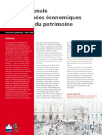 Étude Nationale Des Retombées Économiques Et Sociales Du Patrimoine / DAPA 2009