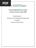 Function Generator Using VHDL