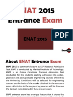 ENAT 2015 Entrance Exam