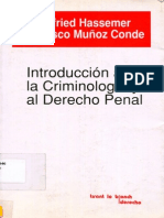 Introduccion a La Criminologia y Al Derecho Penal