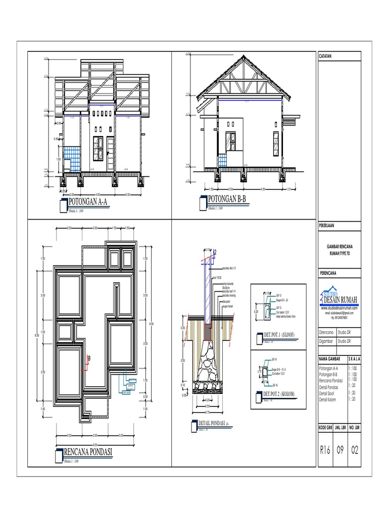 70 Desain Rumah Type 45 Pdf Terunik Tampilan Arsitek