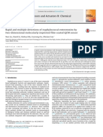 Rapid and Multiple Detections of Staphylococcal Enterotoxins Bytwo-Dimensional Molecularly Imprinted Film-Coated QCM Sensor