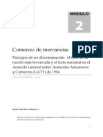 Principios Del Comercio Exterior. (Nación Mas Favorecida y Trato Nacional) PDF
