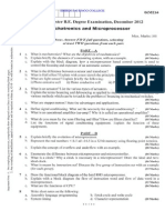 Mechatronics and Microprocessor Question Paper