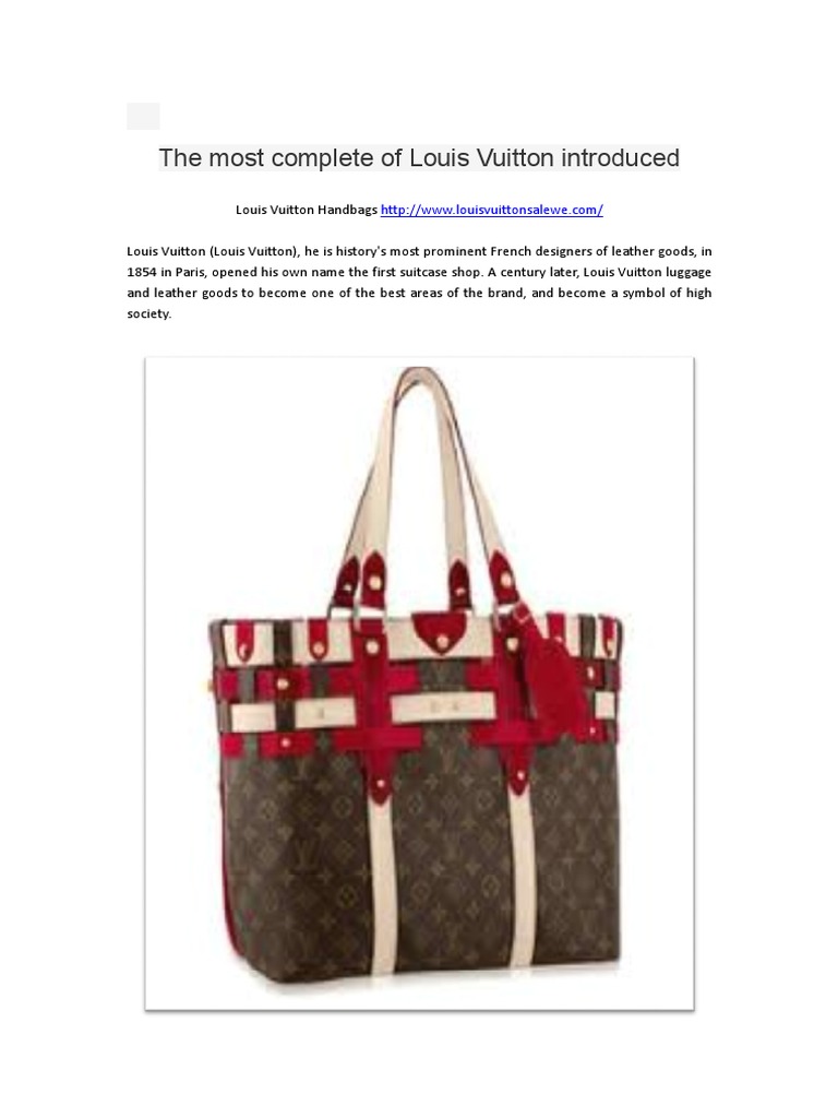 The Most Complete of Louis Vuitton
