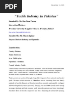 Download Textile Industry in Pakistan by raoumar SN22433618 doc pdf
