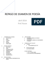 Repaso de Examen de Poesa 7mo Septimo 2014 Abril