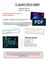 Laserquest Poster - June 2014