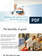 2009.11.12.working With Patients Online