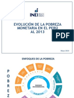 Evolucion de La Pobreza 2013