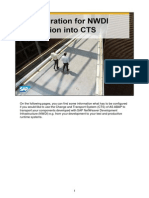 Configuration For NWDI Integration Into CTS