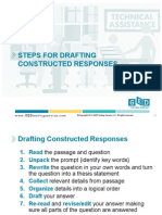 Steps For Drafting Constructed Responses - Ged Testing Services