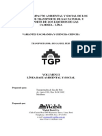 Estudio Impacto Ambiental y Social de Los Sistemas de Transporte de Gas Natural Transporte de Los Liquidos de Gas CAMISEA-LIMA - VOL II