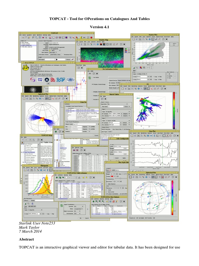 Topcat Manual | PDF | Table (Database) | Metadata
