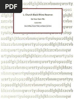 l  church black rhino reserve final