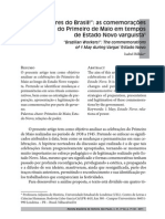 Trabalhadores Do Brasil_ as Comemorações Do Primeiro de Maio Em Tempos de Estado Novo Varguista - Isabel Bilhão