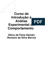 Apostila Sobre Behaviorismo e Análise Do Comportamento