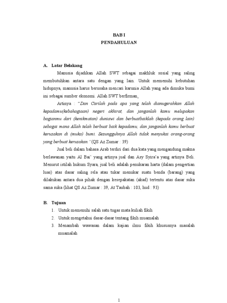 Makalah Fikih Muamalah