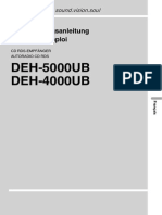 Notice Autoradio Pioneer DEH-4000UB Manuel PDF