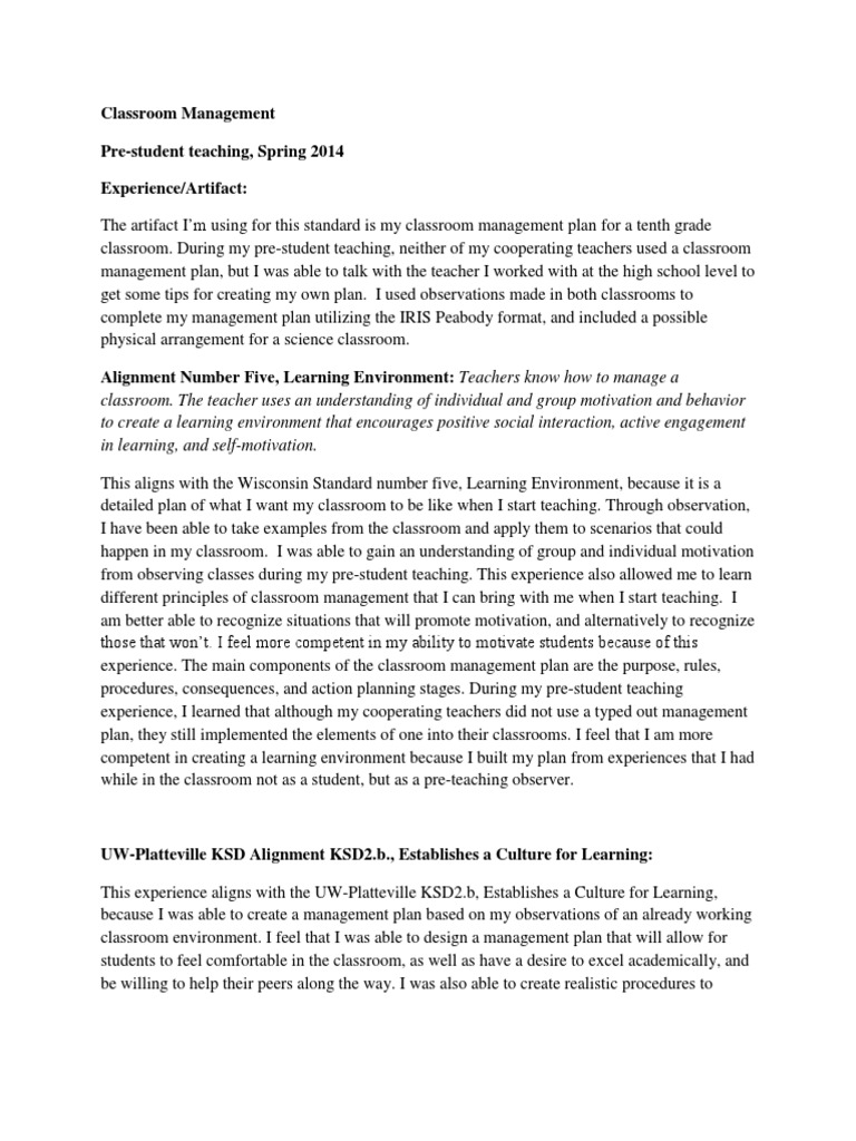 7 Classroom Management 5 | PDF | Classroom Management | Classroom