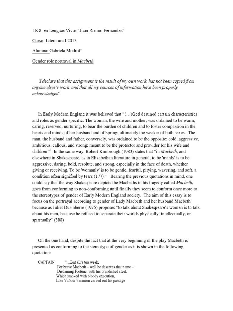 Macbeth final essay image