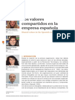 Los Valores Compartidos en La Empresa Española
