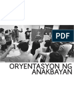Anakbayan Orientation Booklet